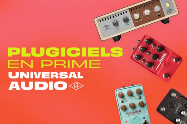 Plugiciels Universal Audio offerts en prime